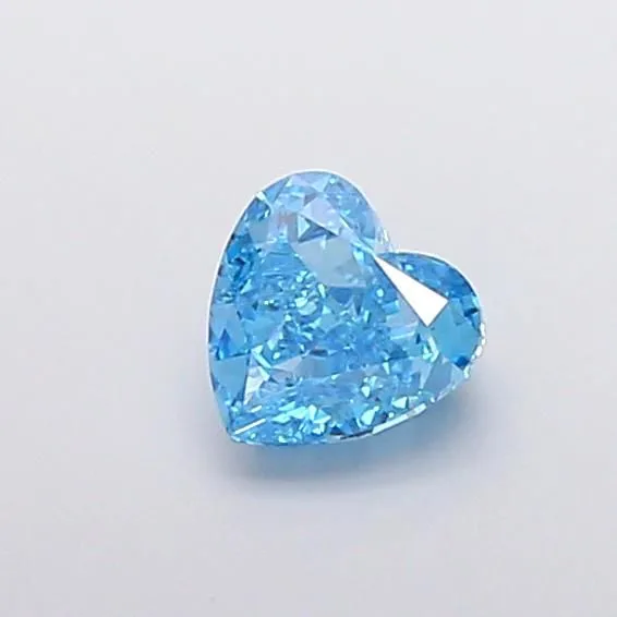 1.06ct HEART Fancy Vivid Blue VVS2 Coloured Lab diamond