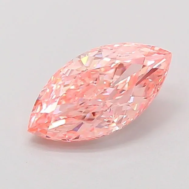 1.07ct MARQUISE Fancy Vivid Pink VVS2 Coloured Lab diamond