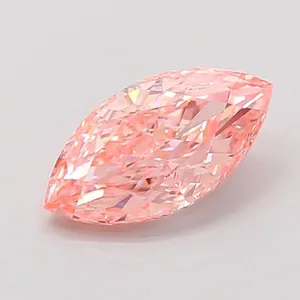 1.07ct MARQUISE Fancy Vivid Pink VVS2 Coloured Lab diamond