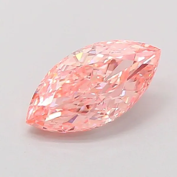 1.07ct MARQUISE Fancy Vivid Pink VVS2 Coloured Lab diamond