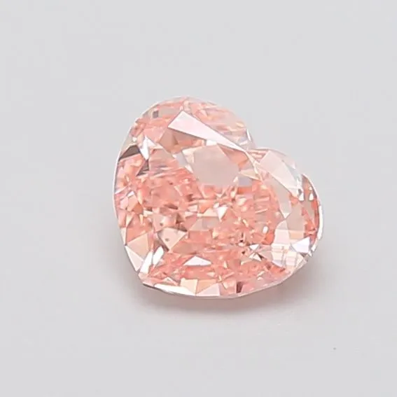 1.00ct HEART Fancy Intense Pink VS2 Coloured Lab diamond