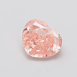 1ct HEART Fancy Intense Pink VS2 Coloured Lab diamond