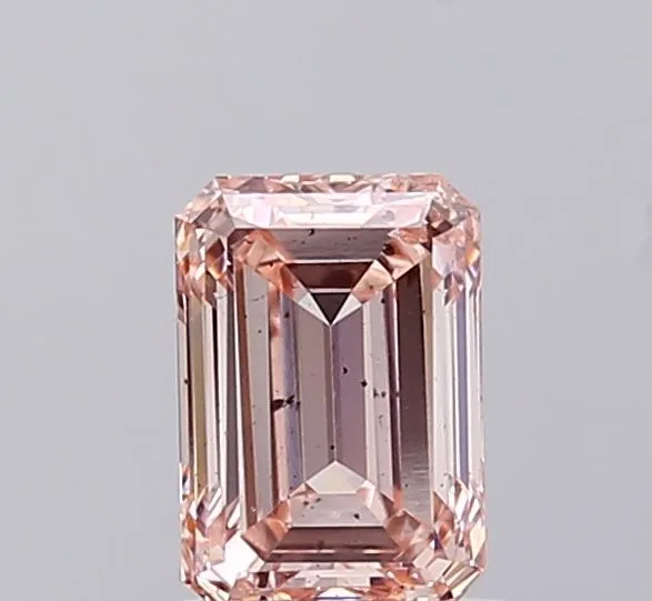1.01ct EMERALD Fancy Pink SI1 Coloured Lab diamond