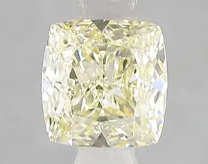 1ct CUSHION Fancy Yellow VS1 Coloured Lab diamond