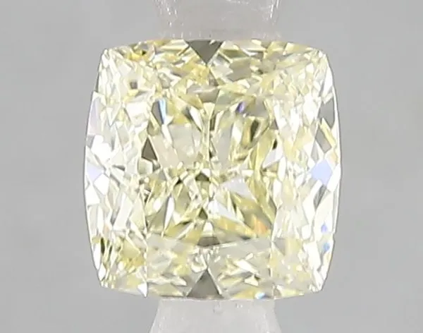1ct CUSHION Fancy Yellow VS1 Coloured Lab diamond