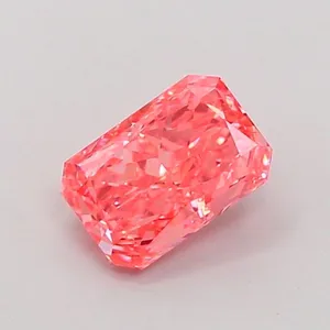 1.03ct RADIANT Fancy Vivid Pink VS1 Coloured Lab diamond