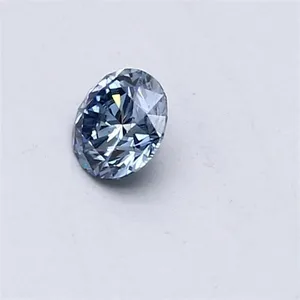 0.31ct ROUND Fancy Vivid Blue VS2 Coloured Lab diamond