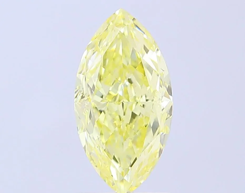 2.81ct MARQUISE Fancy Yellow VS1 Coloured Lab diamond
