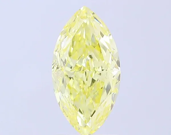 2.81ct MARQUISE Fancy Yellow VS1 Coloured Lab diamond
