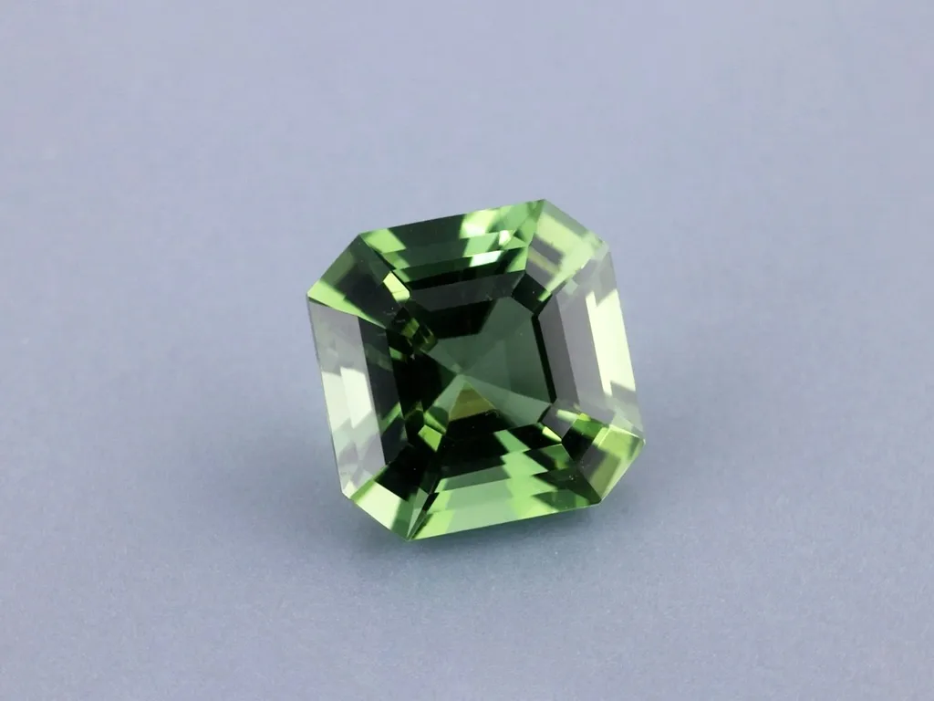 4.54ct Green Tourmaline, Emerald Cut gemstone