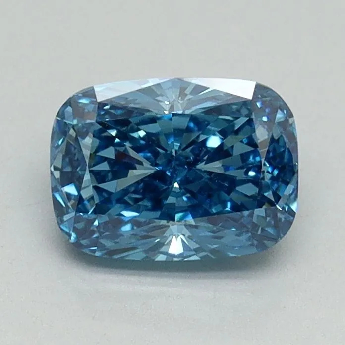 1.03ct CUSHION Fancy Vivid Blue VS1 Coloured Lab diamond