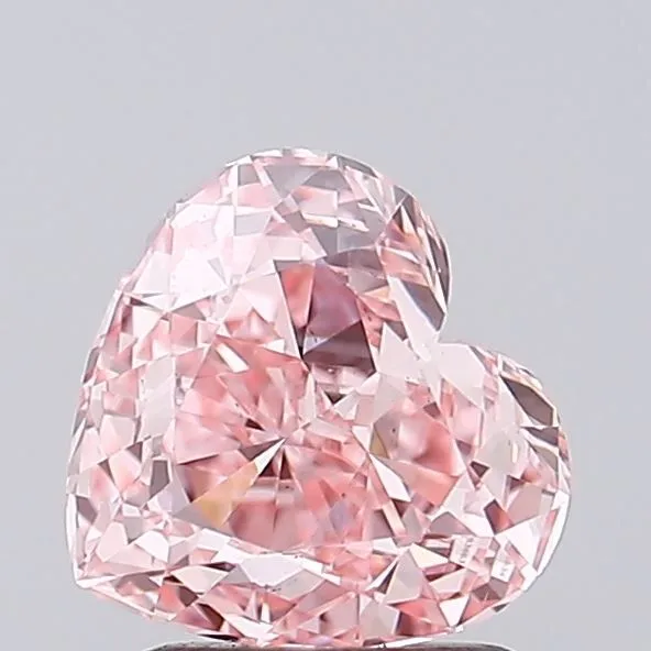1.02ct HEART Fancy Vivid Pink VS1 Coloured Lab diamond
