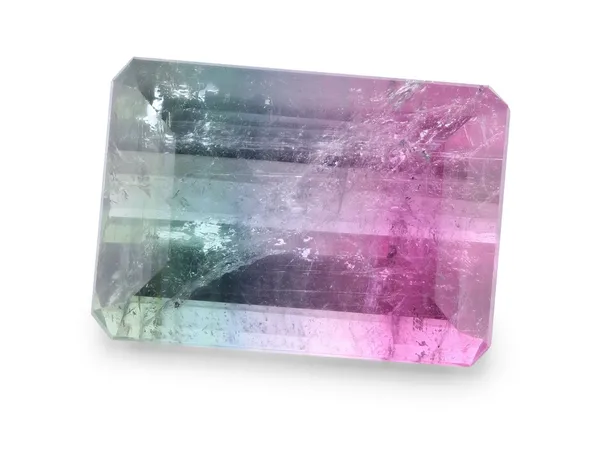 13.94ct Parti Tourmaline, Emerald Cut gemstone
