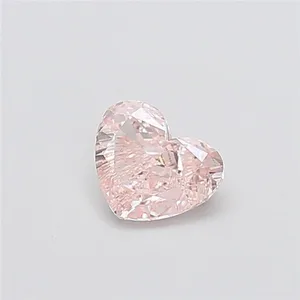 0.95ct HEART Fancy Pink VS1 Coloured Lab diamond