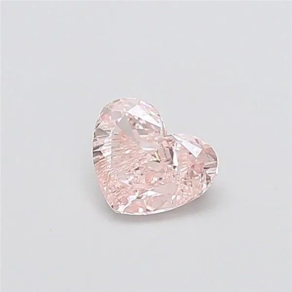 0.95ct HEART Fancy Pink VS1 Coloured Lab diamond