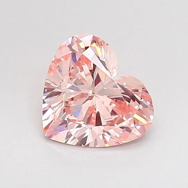 1.16ct HEART Fancy Intense Pink VVS2 Coloured Lab diamond