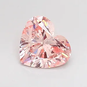1.16ct HEART Fancy Intense Pink VVS2 Coloured Lab diamond