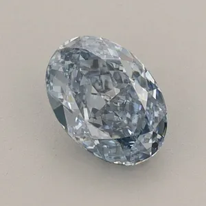 0.85ct OVAL Fancy Intense Blue VS1 Coloured Lab diamond