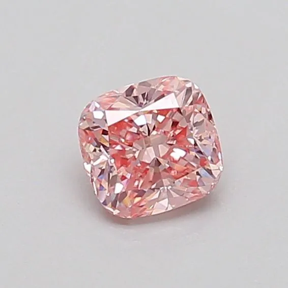 0.42ct CUSHION Fancy Intense Pink VS1 Coloured Lab diamond