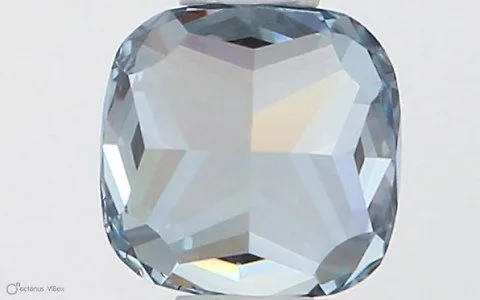 0.5ct CUSHION Fancy Intense Blue SI1 Coloured Lab diamond