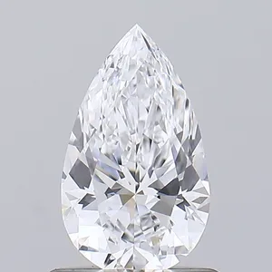 0.7ct PEAR D VVS1 Lab diamond