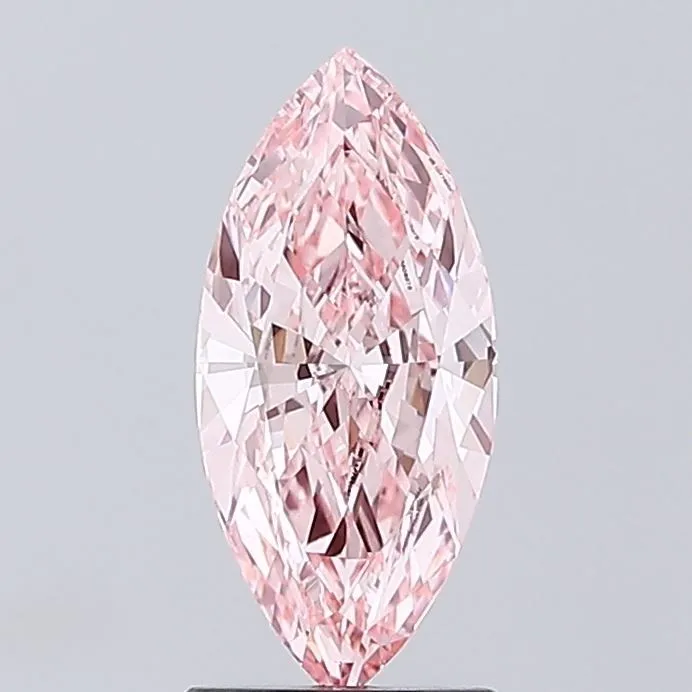 1.75ct MARQUISE Fancy Vivid Pink VS1 Coloured Lab diamond