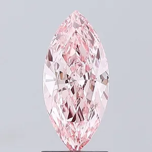 1.75ct MARQUISE Fancy Vivid Pink VS1 Coloured Lab diamond