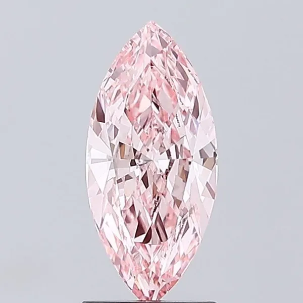 1.75ct MARQUISE Fancy Vivid Pink VS1 Coloured Lab diamond