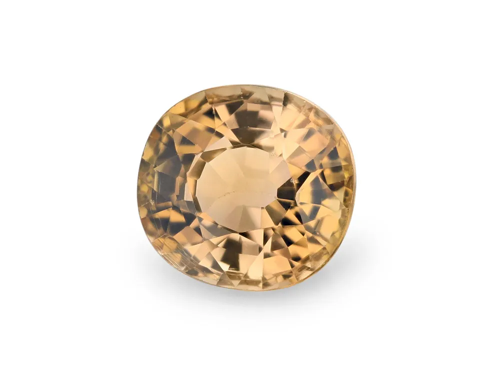 1.7ct Orange Tourmaline, Oval gemstone