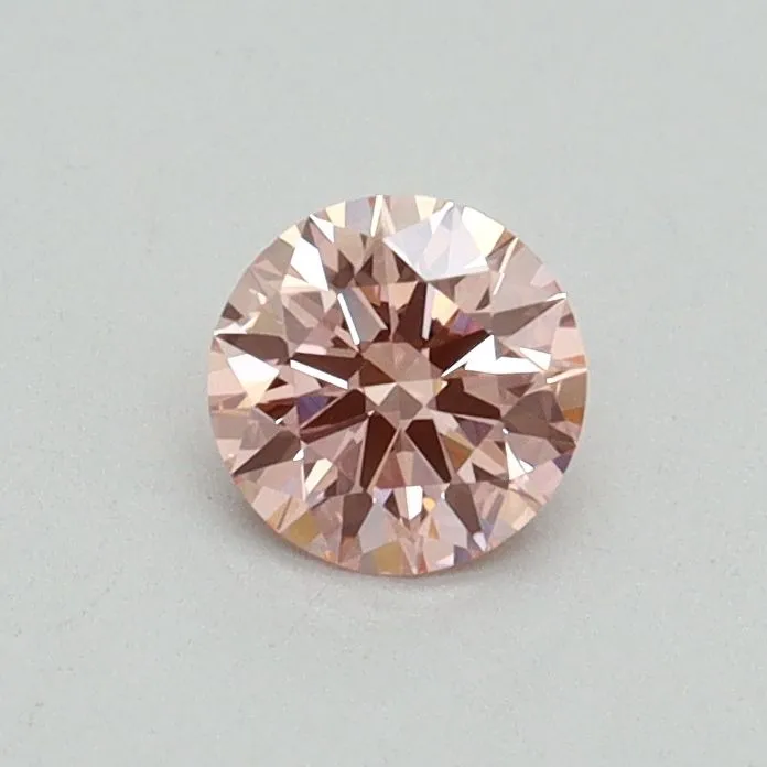 0.37ct ROUND Fancy Intense Pink VVS2 Coloured Lab diamond