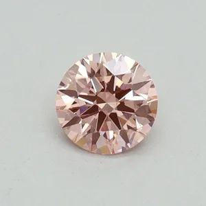 0.37ct ROUND Fancy Intense Pink VVS2 Coloured Lab diamond