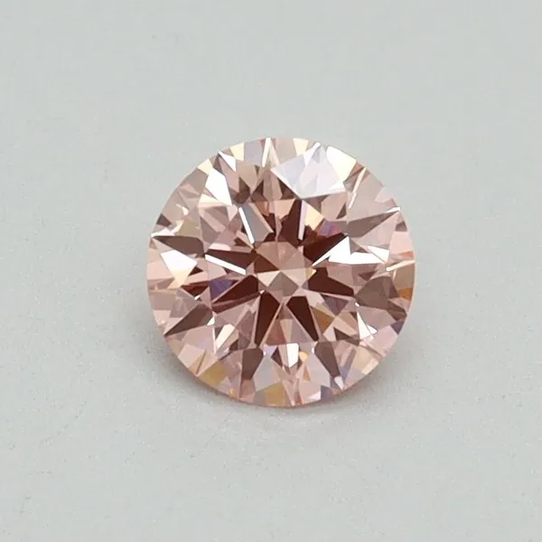 0.37ct ROUND Fancy Intense Pink VVS2 Coloured Lab diamond