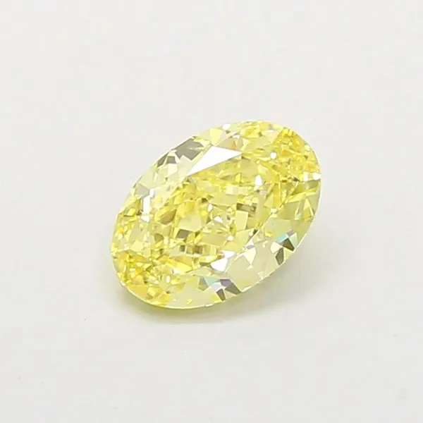 1.02ct OVAL Fancy Intense Yellow VVS2 Coloured Lab diamond