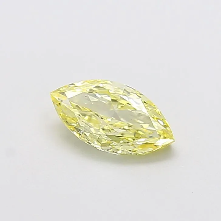 1.02ct MARQUISE Fancy Light Yellow VS1 Coloured Lab diamond