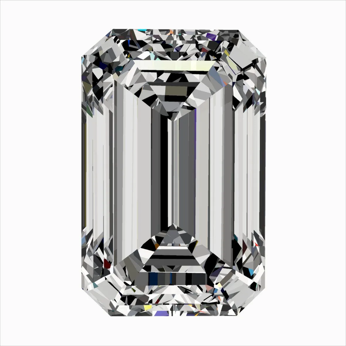 0.35ct EMERALD D VVS1 Natural diamond