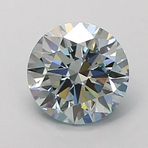 1.14ct ROUND Fancy Blue VS1 Coloured Lab diamond