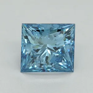 1.51ct PRINCESS Fancy Vivid Blue VS2 Coloured Lab diamond