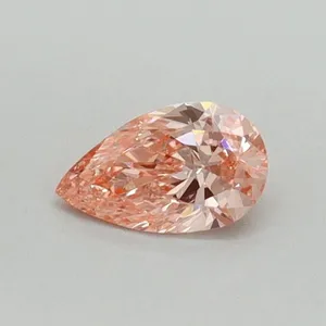 0.3ct PEAR Fancy Vivid Pink VS2 Coloured Lab diamond
