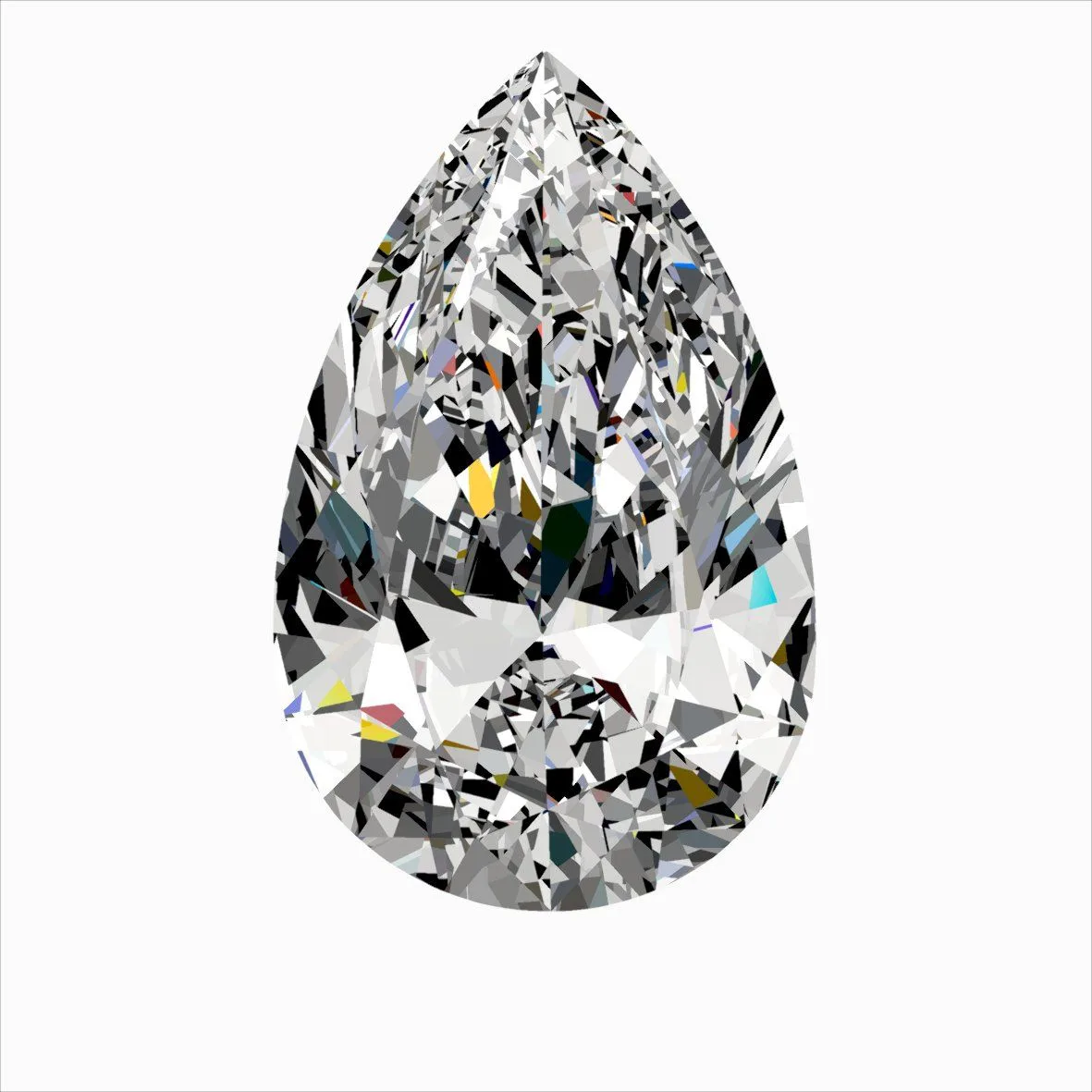 0.40ct PEAR F VVS1 Natural diamond