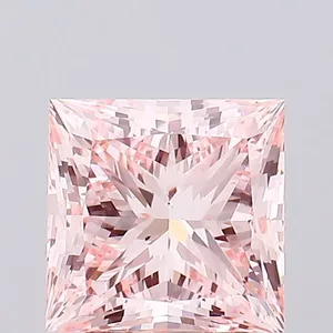 2.5ct PRINCESS Fancy Intense Pink VS2 Coloured Lab diamond