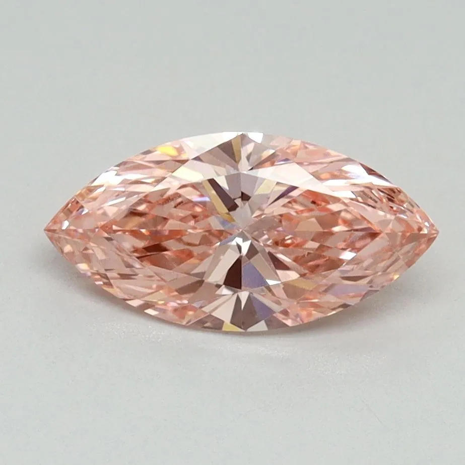 1.04ct MARQUISE Fancy Vivid Pink VVS2 Coloured Lab diamond