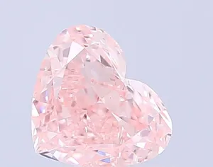 0.96ct HEART Fancy Intense Pink VS1 Coloured Lab diamond