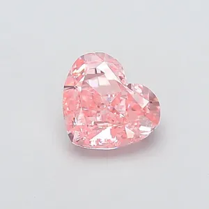 1.75ct HEART Fancy Intense Pink VVS2 Coloured Lab diamond