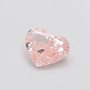 0.91ct HEART Fancy Brownish Pink VS1 Coloured Lab diamond