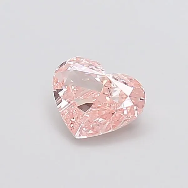 0.91ct HEART Fancy Brownish Pink VS1 Coloured Lab diamond