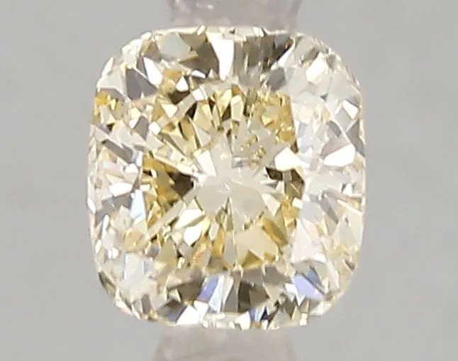1.02ct CUSHION Fancy Light Yellow SI1 Coloured Lab diamond