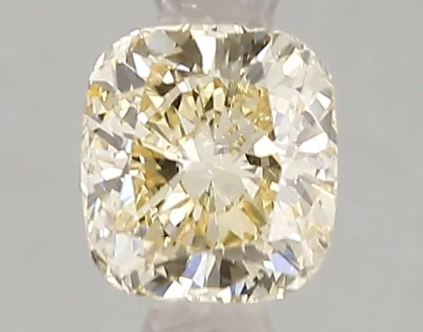 1.02ct CUSHION Fancy Light Yellow SI1 Coloured Lab diamond
