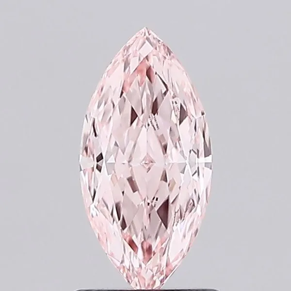 1.05ct MARQUISE Fancy Intense Pink VVS2 Coloured Lab diamond