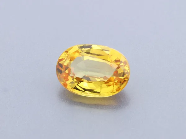 1.1ct Yellow Sapphire, Oval cut gemstone