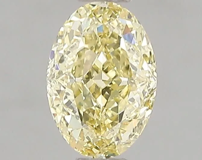 1.07ct OVAL Fancy Intense Yellow VS1 Coloured Lab diamond